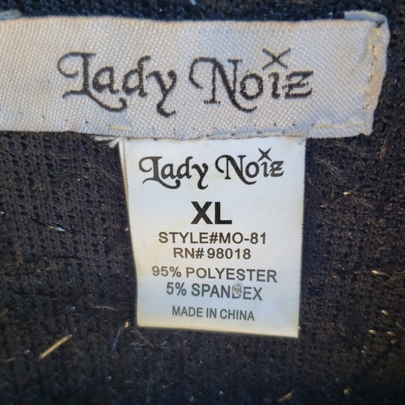 Lady Noiz Black Long Duster Tunic Jacket XL - Picture 2 of 8